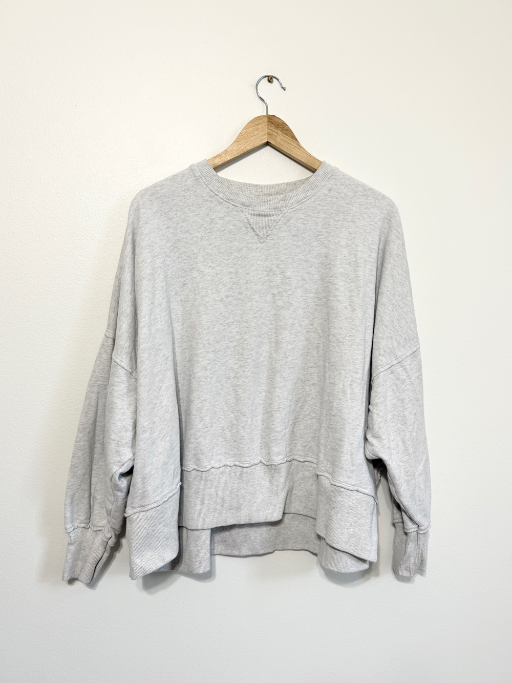 American Eagle Seriously Lived In Oversized Sweatshirt Gray Size Large Cozy